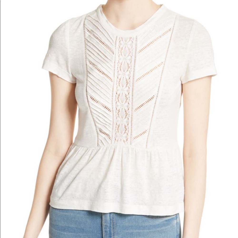 [Rebecca Taylor] lace peplum top